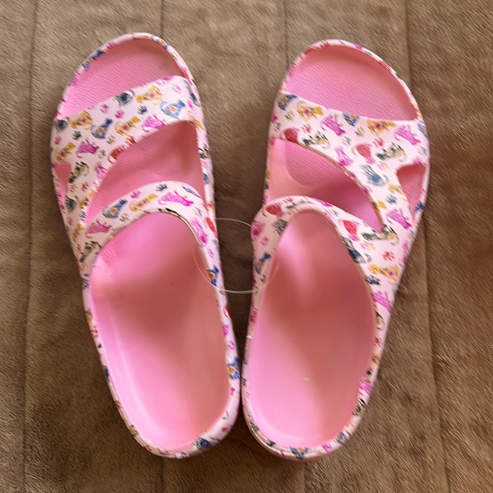 Brand New Woman’s Dog Slide On Sandals